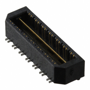 ขั้วต่อแบบบอร์ดต่อบอร์ด Samtec QTE-014-01-F-D-DP-A แบบ 28 ขา ระยะห่าง 0.8 มม. แถวคู่ แบบ SMT ชุบทอง - Product Image 1