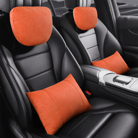 Nouvel ensemble de soutien lombaire et appui-tête de voiture de luxe en polyester style Maybach, accessoires intérieurs de voiture de luxe