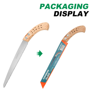 Factory Price Wooden Handle Three Sides Grinding Teeth 65Mn Steel Blade Pull <b>Saw</b> 243309 Factory Price 243309 - Product Image 6