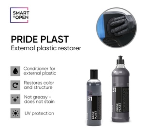 Restaurador de Plástico para Exteriores de Automóviles a Base de Agua SMART PRIDE PLAST 31, Lavado de Autos, Botella de 250 ml - Product Image 2