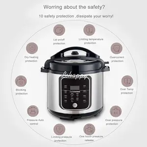 Multifunction Hawkins Stainless Steel <strong>Electric</strong> <strong>Pressure</strong> Rice <strong>Cooker</strong> Big Programmable US Plug <strong>German</strong> Household Hotel Use Aluminum - Product Image 5