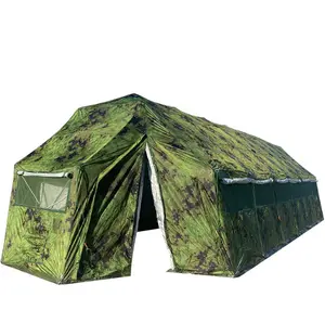 Winter Warm Emergency Refugee Shelter Aluminum Alloy Tube Structure Waterproof Ventilate Camping Disaster Relief Tactical Tent