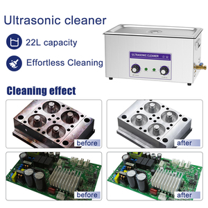 Nettoyeur à ultrasons 40KHz 22L pour carburateurs, injecteurs et moules, réservoir en acier inoxydable 480W-900W avec chauffage et minuterie - Product Image 3
