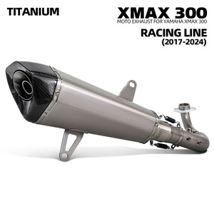 Sistema de <span class=keywords><strong>Escape</strong></span> XMAX300 <span class=keywords><strong>para</strong></span> Scooter Yamaha XMAX250 <span class=keywords><strong>XMAX</strong></span> <span class=keywords><strong>300</strong></span> 2017-2024, Silenciador de Titanio con DB Killer - Product Image 1