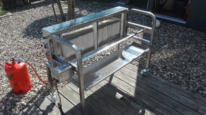 <span class=keywords><strong>Asador</strong></span> de carbón vegetal vertical de acero inoxidable de 40KG con ruedas <span class=keywords><strong>Asador</strong></span> de cordero - Product Image 5