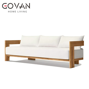 Conjunto <span class=keywords><strong>de</strong></span> Sofás <span class=keywords><strong>de</strong></span> Madera <span class=keywords><strong>de</strong></span> Teca Contemporáneos para Exteriores, para Jardín, Hotel o Casa <span class=keywords><strong>de</strong></span> Campo, Capacidad para <span class=keywords><strong>2</strong></span>/3/4 <span class=keywords><strong>Personas</strong></span> - Product Image 1