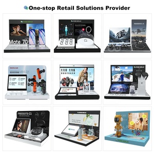 Custom Interactive Brand Experience Acrylic Counter Display Smart <b>Wearables</b> <b>Devices</b> Desktop Display with LCD Audio Video Player - Product Image 3