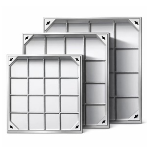 Tapa <span class=keywords><strong>de</strong></span> acceso empotrada <span class=keywords><strong>de</strong></span> acero inoxidable 304, cubierta invisible para alcantarilla, para cámara <span class=keywords><strong>de</strong></span> inspección <span class=keywords><strong>de</strong></span> <span class=keywords><strong>alcantarillado</strong></span> municipal - Product Image 1