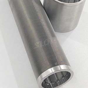 180 L laucter 316l 3116 304ss 400 Drum Filter mikron 240 lembar Tun 1mm datar 0.75mm 1mm Slot Slot kerucut layar kawat baji - Product Image 5