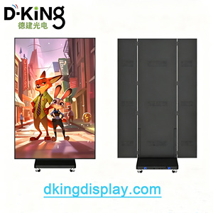 Pantalla LED Plegable para Interiores P1.538, Venta Caliente en la UE y EE. UU., Empalme sin Costuras, Pantalla LED Móvil para Publicidad en Centros Comerciales - Product Image 5