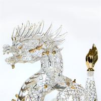 Décanteur de whisky Dragon à haute teneur en borosilicate soufflé à la main en gros d'usine