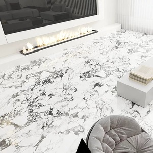 Azulejo de Cerámica con Efecto Mármol Glaseado, Venta al por Mayor de Fábrica de Guangdong, Azulejo de Mármol Blanco con Vetas Doradas <span class=keywords><strong>para</strong></span> Paredes y Pisos Interiores - Product Image 2