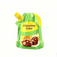Pochettes souples écologiques biodégradables personnalisées de 50 à 100 ml avec bec verseur à vis pour liquides, réutilisables, pour l'emballage de nourriture pour bébé