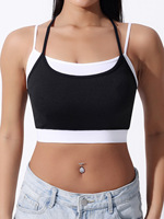 Nouvel Arrivage – Débardeur de Yoga Respirant pour Femme à Séchage Rapide avec Bretelles Croisées au Dos, Idéal pour le Fitness et la Course à Pied