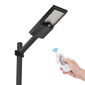 2400LM Solar Powered Sports Field Luces de estacionamiento Material ABS Detección de movimiento Control remoto Jardín Área Iluminación Dusk Dawn - Product Image 1