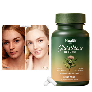 Capsules de glutathion liposomales OEM personnalisées, blanchiment de la peau, éclaircissement, réduction des taches brunes, fabrication certifiée GMP, approvisionnement en vrac - Product Image 1
