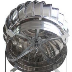 Ventilador de techo de acero inoxidable de 24 pulgadas, axial, de energía solar para edificios industriales - Product Image 2