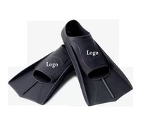 Sinodiving pas cher prix nouvelle conception palmes d'entraînement palmes courtes en Silicone pour la natation Silicone souple grande taille adulte Surf