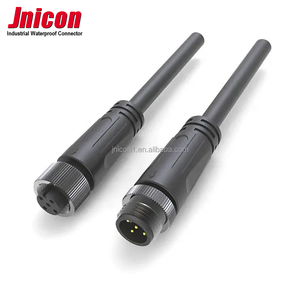 Jnicon 사용자 정의 Ip67 Ip68 M12 2 3 4 5 핀 방수 Led 태양 골드 매트 감지기 하드웨어 방수 커넥터 - Product Image 2