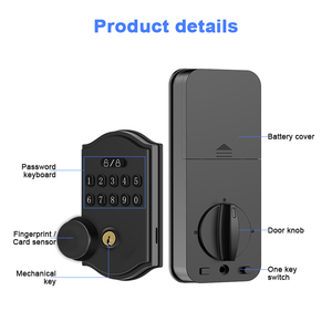 Tiêu chuẩn Mỹ loại dễ dàng cài đặt Keyless nhập <span class=keywords><strong>Door</strong></span> Lock với bàn phím deadbolt khóa cho cửa trước với phím tự động khóa - Product Image 5