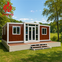 Maisons modulaires préfabriquées en conteneurs extensibles de 20 pieds en acier de Chine, pour petits bureaux portables et projets de salles de bain