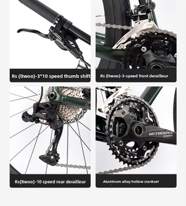 Bicicleta G2max-PB Gravel con Cuadro Ligero de Aluminio, Frenos de Disco Hidráulicos de Fibra de Carbono, 24 Velocidades, Suspensión Delantera, Ideal para Desplazamientos Cómodos, GRAVEL-G2ma - Product Image 6