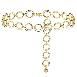 ห่วงโซ่ทองคู่ห่วงเอวโลหะผสมสังกะสีรูปทรงเรขาคณิตแฟชั่นร่างกายสวมใส่ทุกวันรอบเดียว - Product Image 5