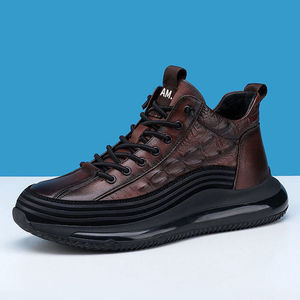 Baskets en similicuir imprimé PU tendance pour hommes, <span class=keywords><strong>bottes</strong></span> d'hiver, chaussures de course décontractées de luxe pour hommes - Product Image 3