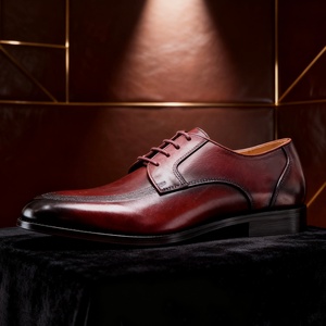 Chaussures italiennes en cuir véritable marron brillant de haute qualité, à enfiler, confortables et légères pour le printemps, usage quotidien professionnel, chaussures de mariage pour l'automne - Product Image 6