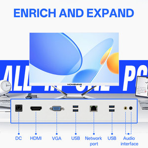 High quality audio All-in-one desktop <strong>computer</strong> with a 21.5inch full-view screen in black and white. - Product Image 6
