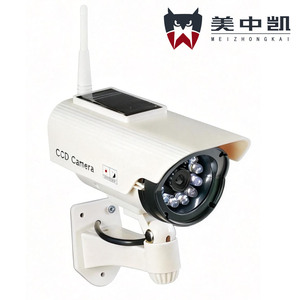 Outdoor Dummy <strong>Security</strong> <strong>Camera</strong> Waterproof/Weatherproof Bullet Design Night Vision Blinking Red Light Dummy Cable Theft Deterrent - Product Image 1