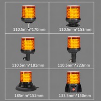 LED-Warnleuchte, Notfall-Stroboskoplampe für LKW und Traktoren, Gelb, 3-stufig, Zigarettenanzünder-Stecker mit Schalter