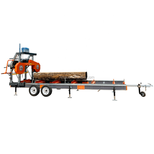 โรงเลื่อยสายพานแบบพกพาสำหรับงานพาณิชย์ ขนาด 36 นิ้ว รองรับท่อนไม้ขนาดใหญ่ 27 แรงม้า เครื่องยนต์เบนซิน โครงสร้างประกอบสำเร็จสำหรับการผลิตไม้แปรรูป - Product Image 2