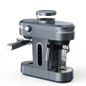 2024 New Design Semi Automatic Cappuccino Machine Grinder ODM Electric Stainless Steel Italy Espresso Coffee Maker15 Bar 3 In 1