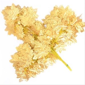 Produttore Commercio All'ingrosso di Plastica Artificiale Lascia Appeso Parete Artificiale Pianta di plastica <span class=keywords><strong>foglie</strong></span> di acero - Product Image 5