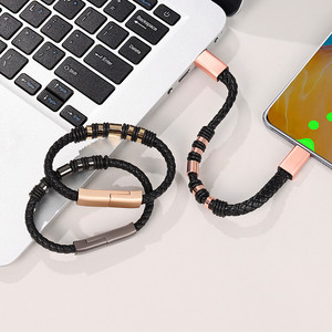<span class=keywords><strong>Bracelet</strong></span> en cuir tressé tendance à vente chaude, type C magnétique, <span class=keywords><strong>bracelet</strong></span> micro USB, câble <span class=keywords><strong>de</strong></span> charge <span class=keywords><strong>de</strong></span> données pour <span class=keywords><strong>téléphone</strong></span> Android Huawei - Product Image 5