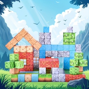 Serie Forest di BY, 157 Pezzi, Blocchi Magnetici Educativi Fai-da-Te, Modello 3D, Gioco Antistress - Product Image 4