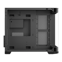 Casing PC Gaming Mid Tower ESGAMING Wholesale Curvy Cube dari Kaca Temper, Micro ATX ITX untuk Komputer Desktop, Chassis untuk Gamer