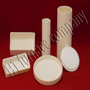 HT ارتفاع درجة الحرارة 1800C شكل مختلف بوتقة الألومينا السيراميك - Product Image 5