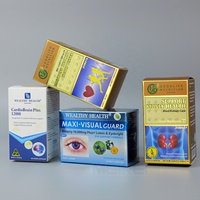 Boîte d'emballage personnalisée pour compléments alimentaires, boîte en carton pour flacon de vitamines, boîte en papier avec impression de logo pour l'emballage de capsules et de comprimés