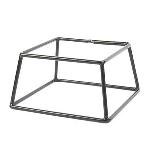 Soporte de exhibición de metal cuadrado negro <span class=keywords><strong>para</strong></span> eventos atendidos y decoraciones de buffet de restaurante - Product Image 2