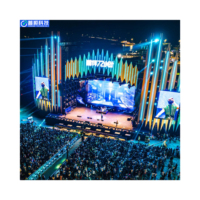 Pantalla LED Resistente de 3.91 Pulgadas para Alquiler, 4K HDR, IP65, Impermeable, Tamaño del Gabinete 500x500mm, Video Wall para Stand de Ferias Comerciales