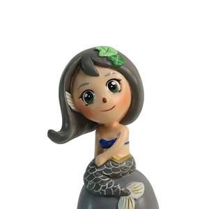 Figura Decorativa <span class=keywords><strong>de</strong></span> Resina <span class=keywords><strong>de</strong></span> Sirena Pintada a Mano, Impermeable, Divertida, <span class=keywords><strong>de</strong></span> <span class=keywords><strong>Dibujos</strong></span> Animados, para Acuario, Decoración del Hogar, Regalo <span class=keywords><strong>de</strong></span> Navidad - Product Image 5