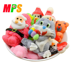 ขนมมาร์ชเมลโล่ลายการ์ตูนสโนว์แมน บรรจุภัณฑ์ของขวัญฮาลาล ดีไซน์ตลกๆ สำหรับคริสต์มาส - Product Image 2