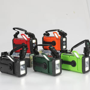 Radio LED portátil de 20000mAh con energía Solar, manivela USB, alarma SOS, banda Meteorológica de emergencia, fuente de alimentación de CA AM FM WB, Mini pantalla - Product Image 4