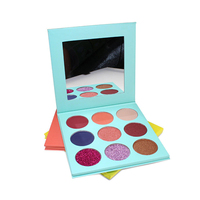 Palette d'ombres à paupières DIY, fournisseurs de maquillage en marque privée, palette d'ombres à paupières hautement pigmentées