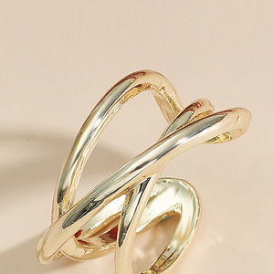 Bague géométrique de style japonais et coréen, ouverture réglable pour femme, bijoux à porter au quotidien sur l'index - Product Image 3