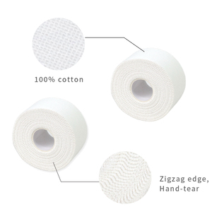 Ruban de sport personnalisé de 10cm avec logo Bandage de kinésiologie athlétique en coton blanc avec colle à l'oxyde de zinc pour le soutien de la <span class=keywords><strong>cheville</strong></span> et des doigts - Product Image 3
