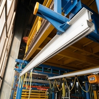Pont roulant à rail rigide d'intérieur de 2 tonnes à haute résistance à la traction Q355B avec palan électrique CE ISO