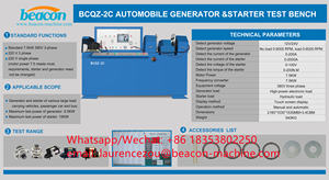 Outil de diagnostic automatique Générateur BCQZ-2A Démarreur d'alternateur Banc de <span class=keywords><strong>test</strong></span> pour les tests de gros véhicules Générateur et démarreur - Product Image 2